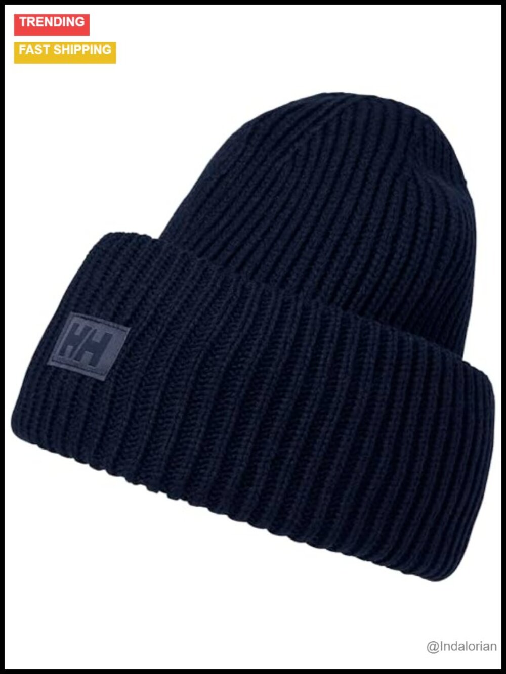 Unisex Adult Rib Knit Beanie Recycled Content One Size Fits Most Outdoor